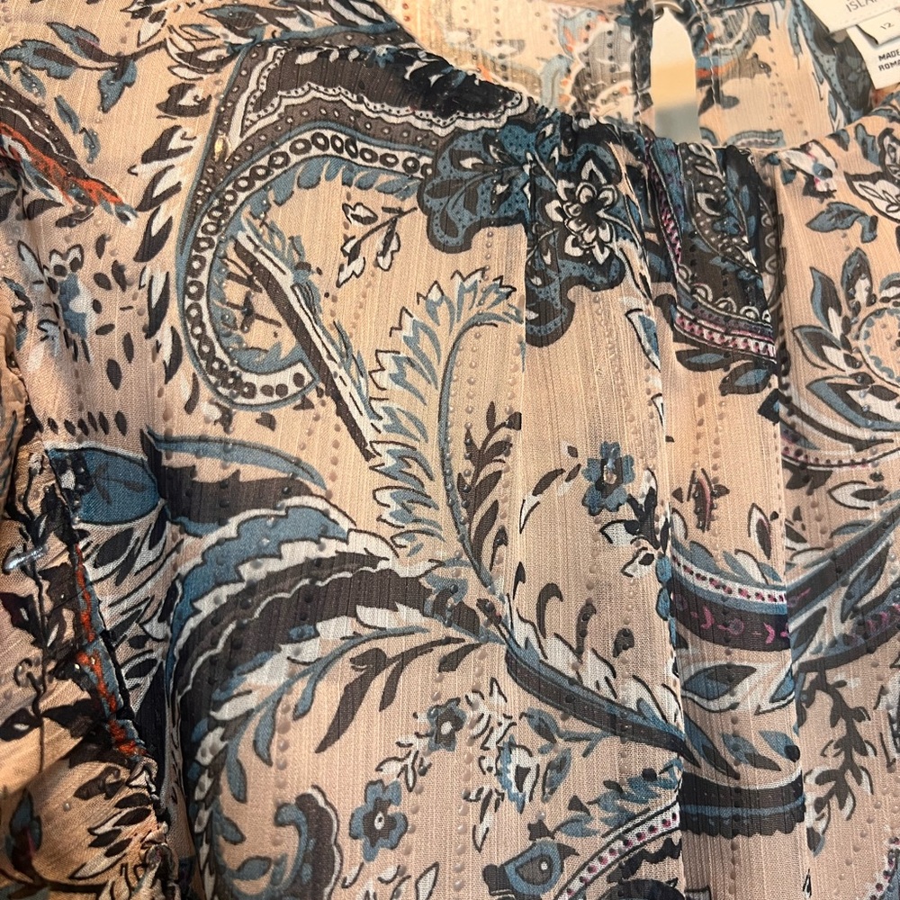 River Island Paisley Print Long Sleeve Dress - Picture 16 of 16